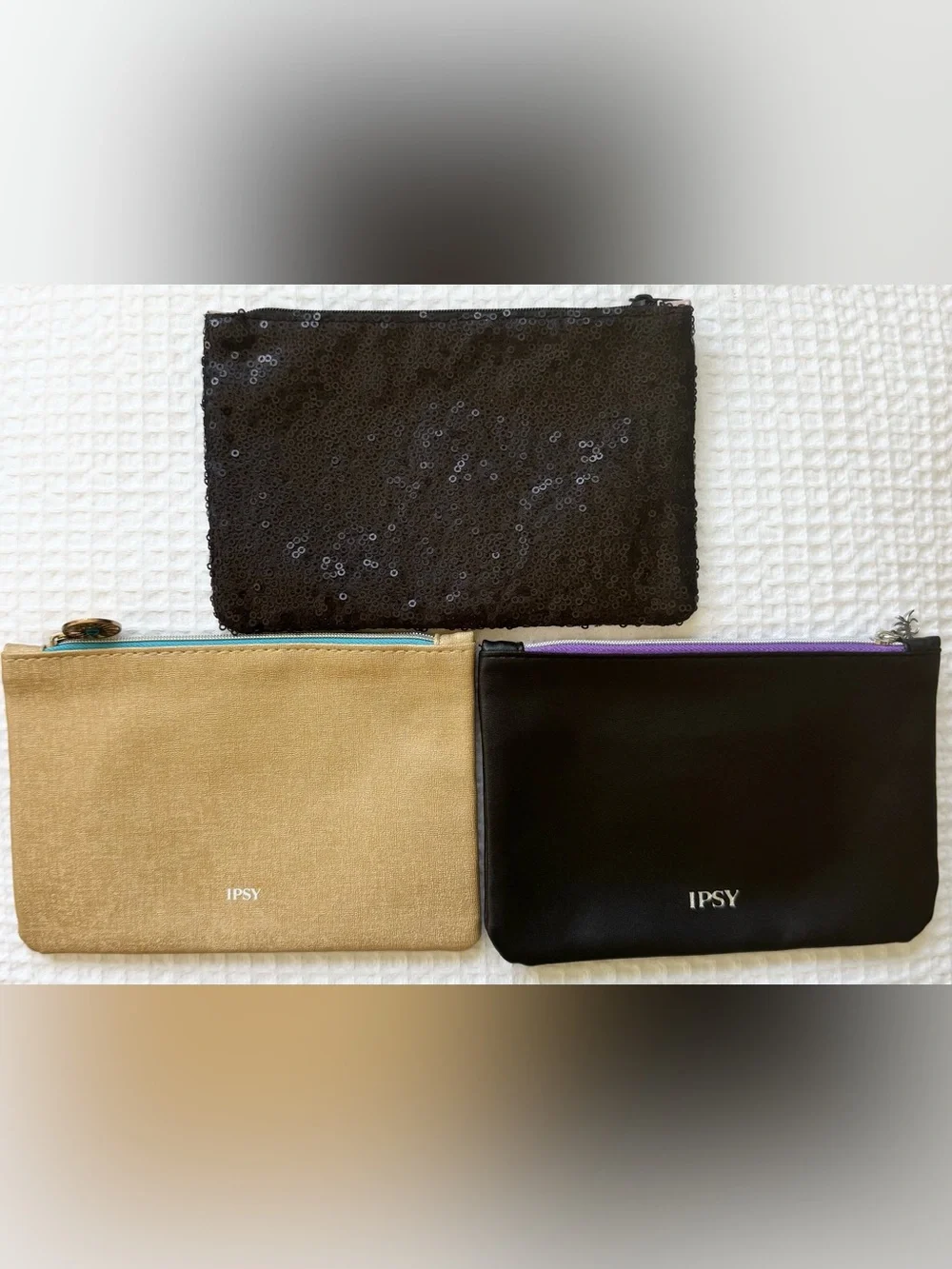 IPSY Betty Boop Makeup Bag Bundle Lot of 3 Cosmetic Travel Pouches